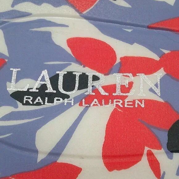 Lauren by Ralph Lauren Women's Audrie Botanical Jelly Flat Sandals Size 11 B - Picture 2 of 9